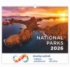 kalendarz ścienny wieloplanszowy na rok 2026 National Parks z logo